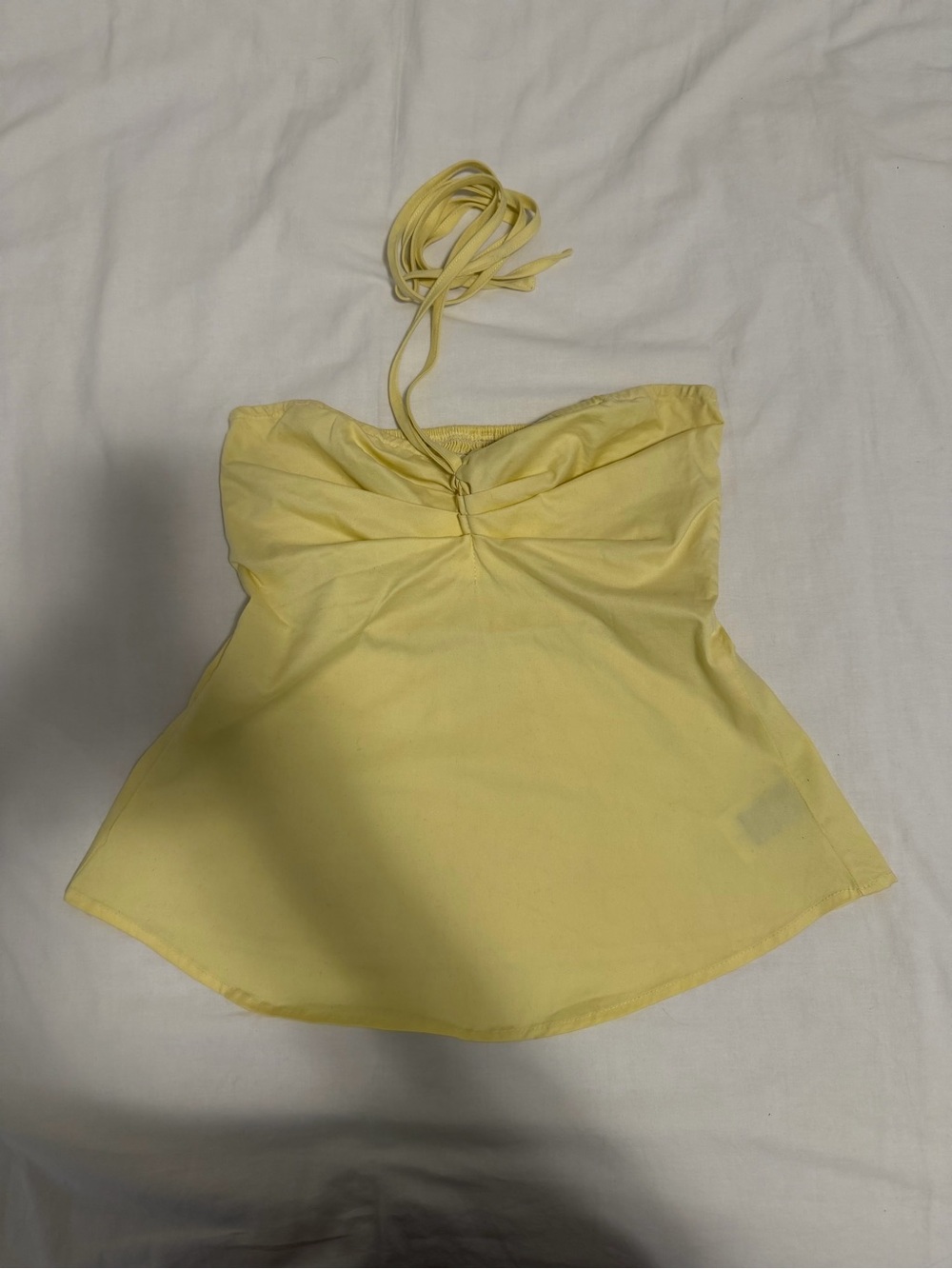 CIDER - Butter Yellow Halter Neck Top
